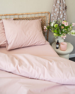 Fitted sheet | Adobe pink 