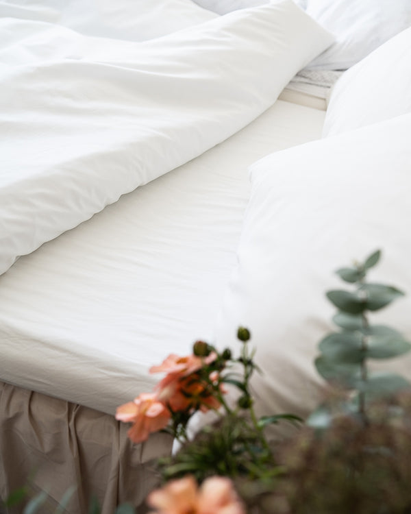 Fitted sheet | Cream white 