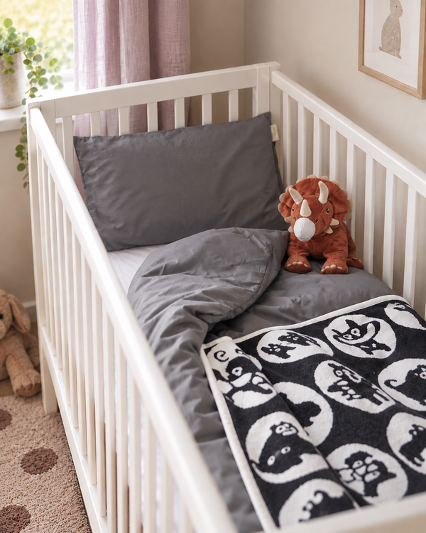 Crib duvet | Dark grey 