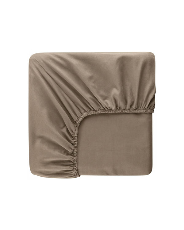 Fitted sheet | Dark beige 