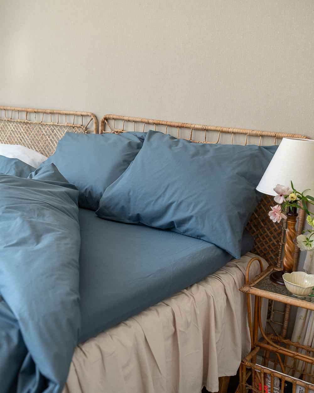 Fitted sheet | Stormy blue 