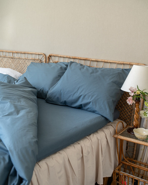 Fitted sheet | Stormy blue 