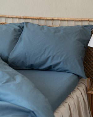Fitted sheet | Stormy blue 