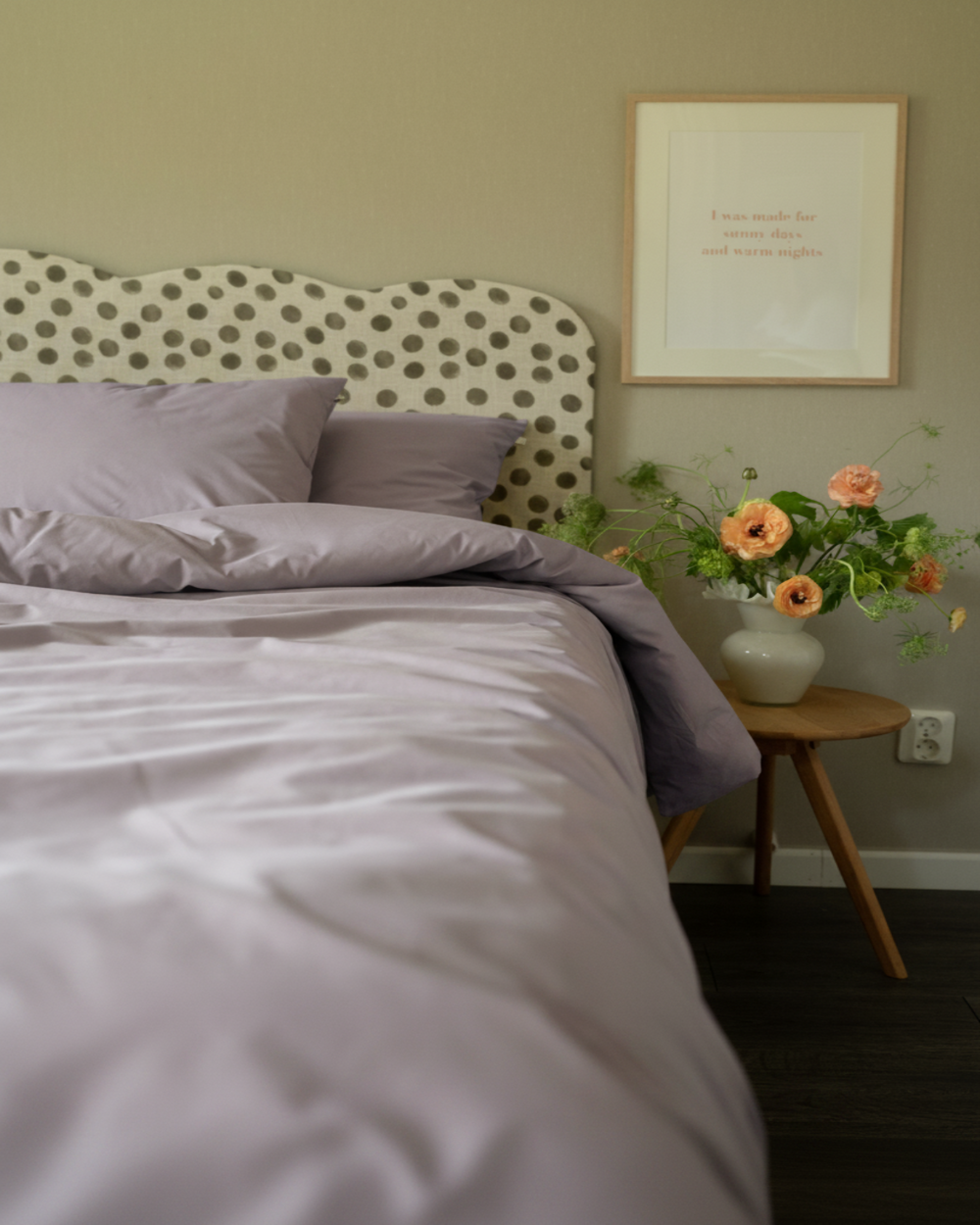 Folkness Sommartäcke | Dove purple