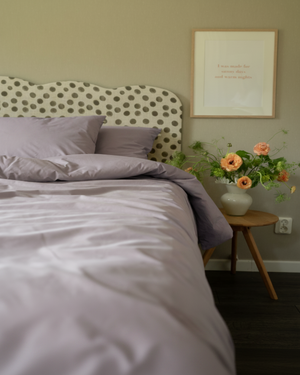 Folkness Summer duvet double | Dove purple
