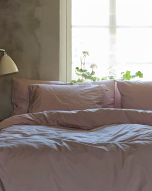 Dubbeltäcke & 2 Örngott | Adobe pink