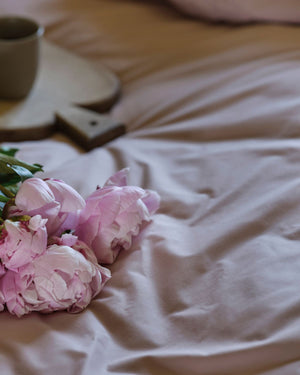 Dubbeltäcke & 2 Örngott | Adobe pink