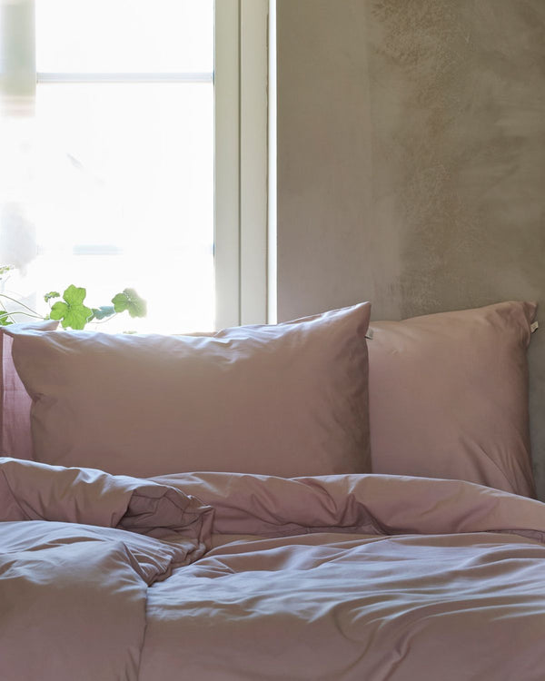 Dubbeltäcke & 2 Örngott | Adobe pink