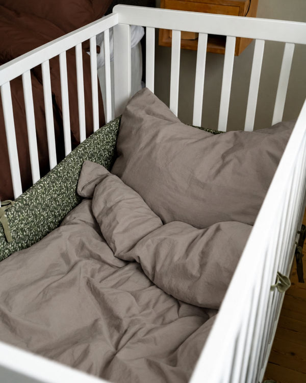 Crib duvet | Dark beige 