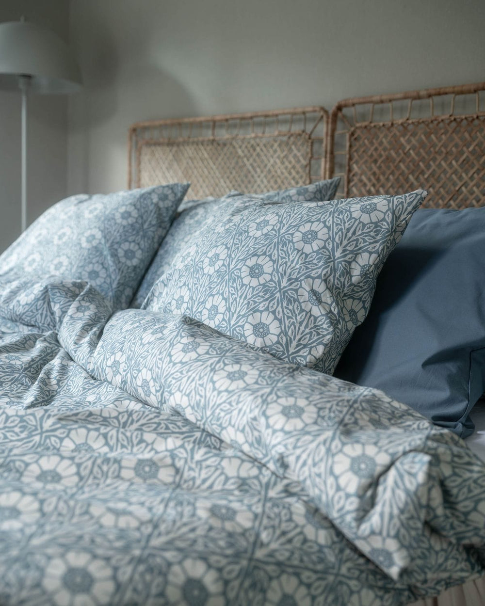 Dubbeltäcke & 2 örngott | Nyponros Blue