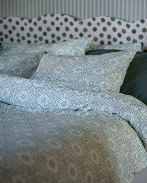 Dubbeltäcke & 2 örngott | Nyponros Green