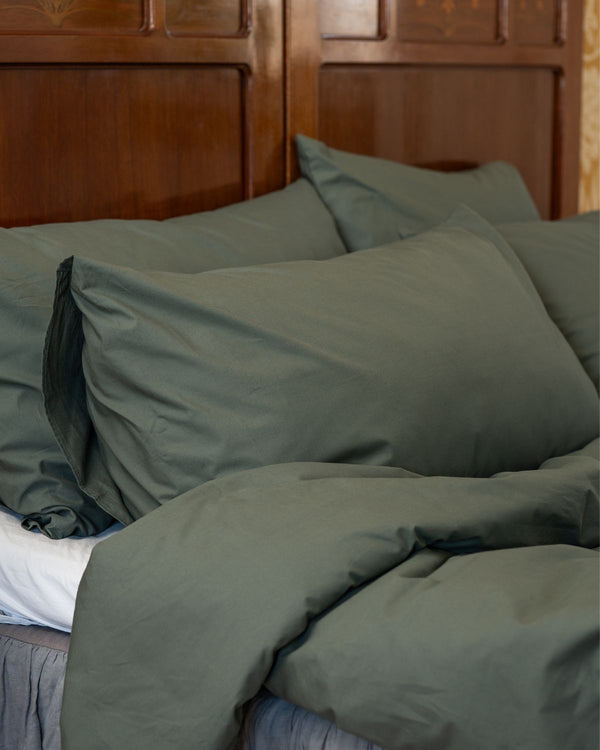 Dubbeltäcke & 2 Örngott | Thyme green