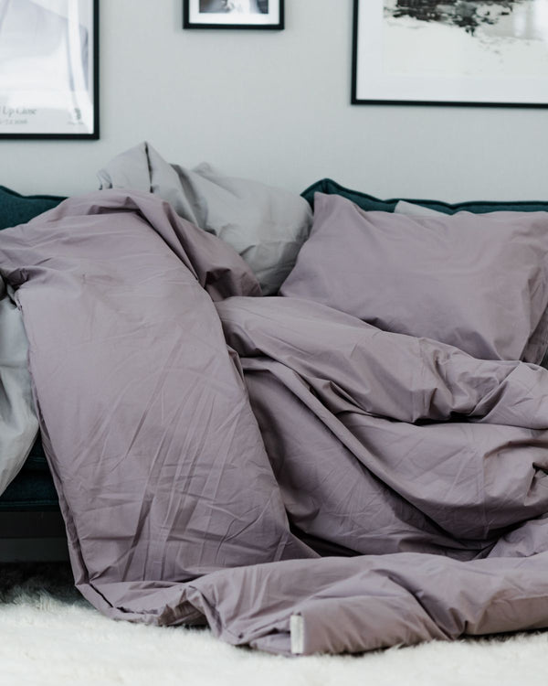 Folkness-täcke & 1 Örngott | Dove purple