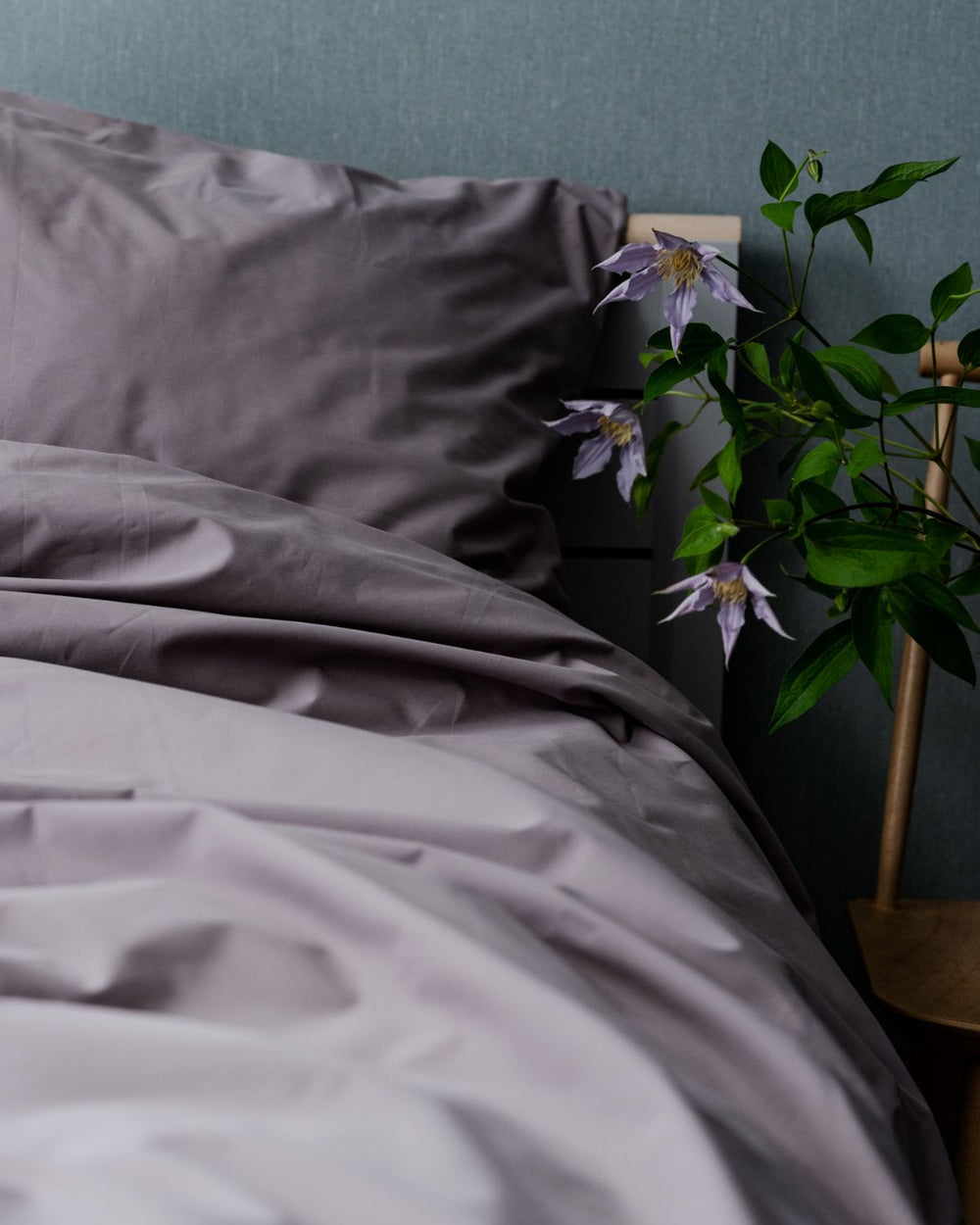 Folkness Summer duvet double | Dove purple
