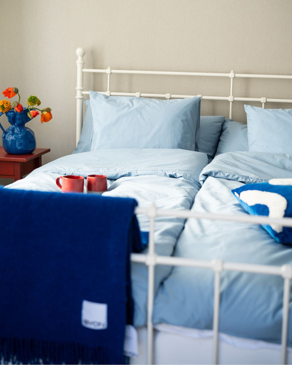 Folkness-täcke & 1 Örngott | Dusty blue