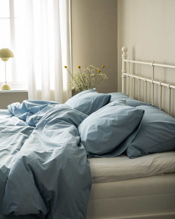 Folkness-täcke & 1 Örngott | Dusty blue