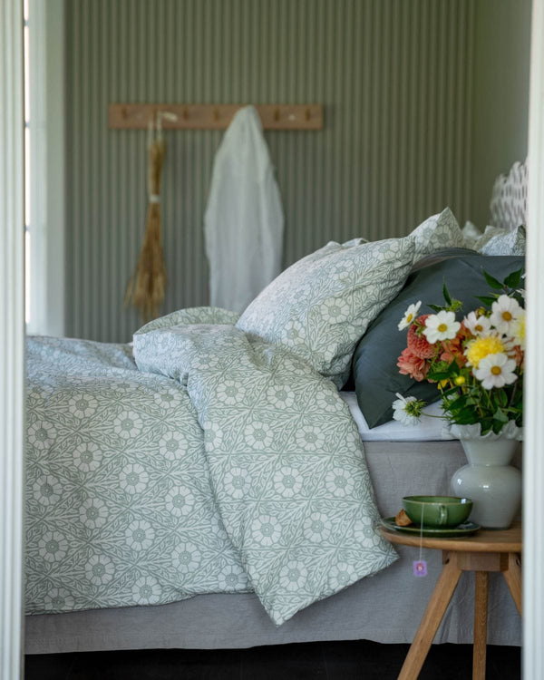 Folkness-täcke & 1 örngott | Nyponros Green