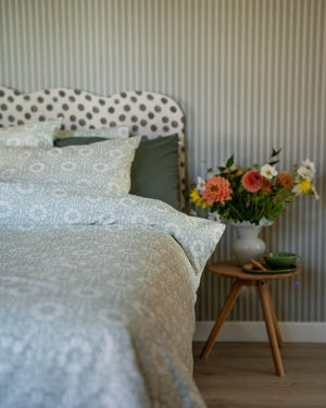 Dubbeltäcke & 2 örngott | Nyponros Green