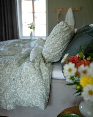 Folkness-täcke & 1 örngott | Nyponros Green