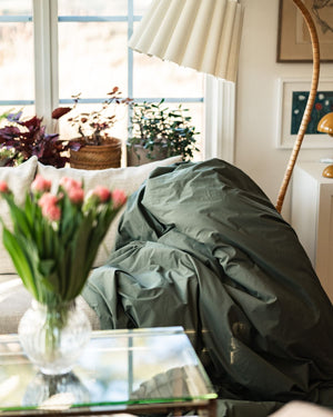 Folkness-täcke | Thyme green