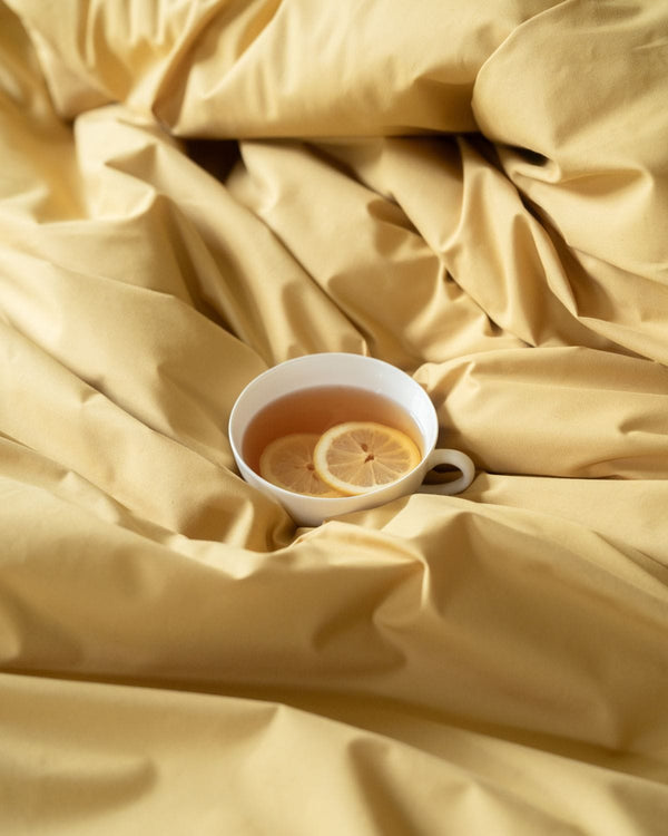 Double Duvet | Leaf Yellow