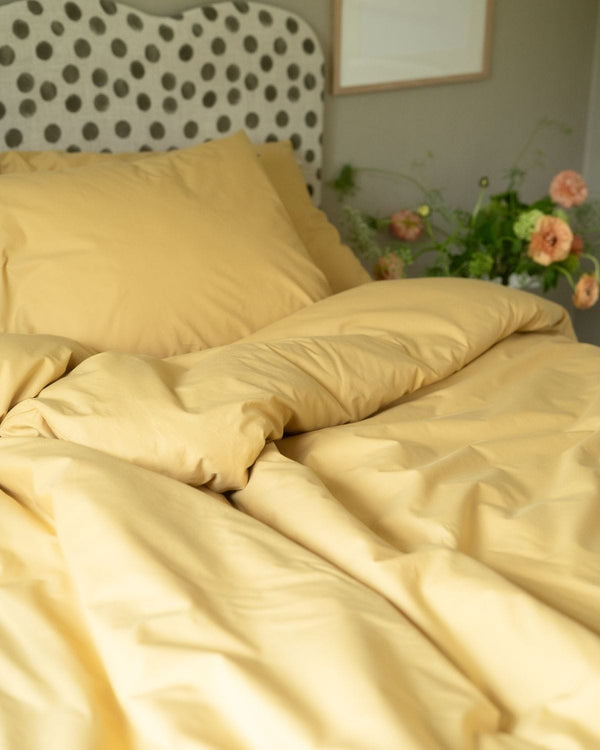 Double Duvet | Leaf Yellow