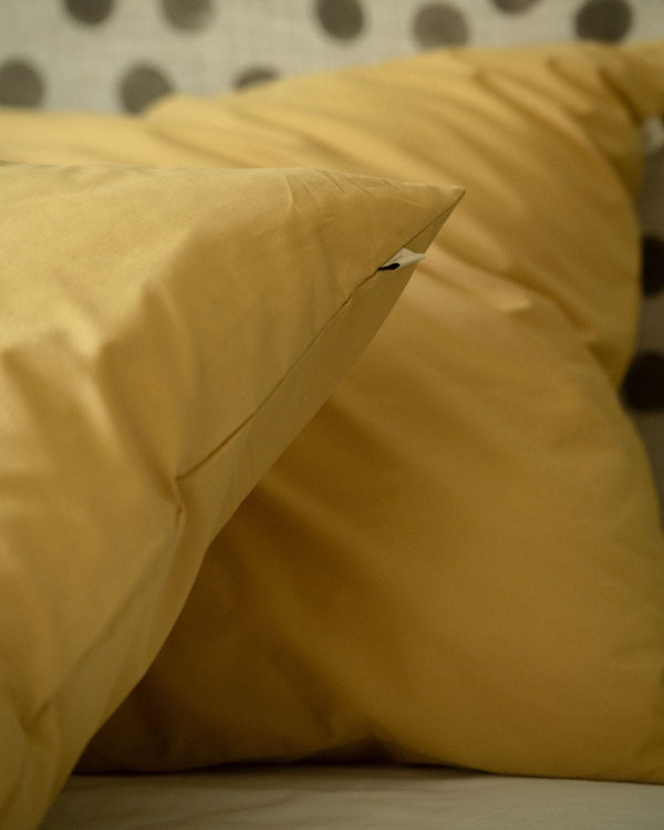 Folkness-täcke & 1 örngott | Leaf yellow