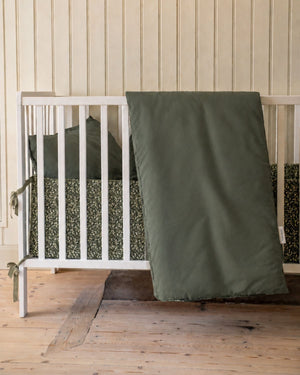 Crib duvet | Thyme Green 