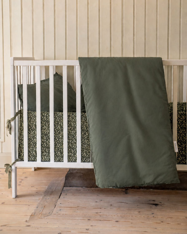 Crib duvet | Thyme Green 