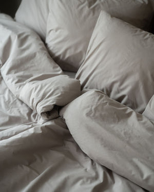 Folkness-täcke & 1 örngott | Warm grey