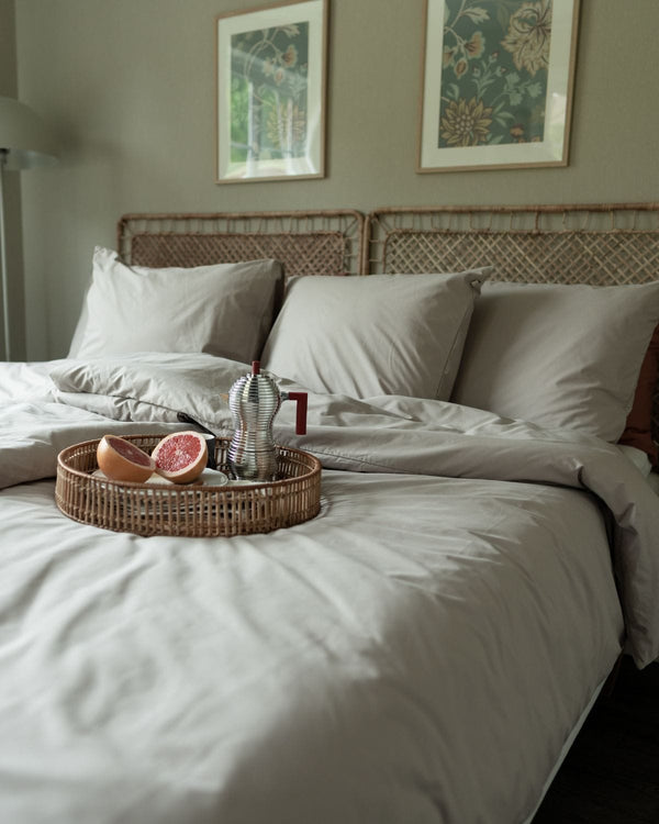 Folkness-täcke & 1 örngott | Warm grey