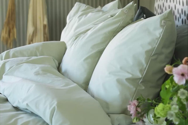 folkness Haze green coverless duvet